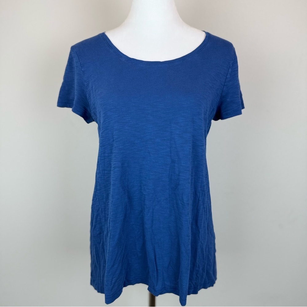Lilly Pulitzer Blue Short Sleeve Slub Knit Tee‎ Shirt Size S